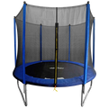Dellonda Heavy-Duty 8ft Outdoor Trampoline with Safety Enclosure (DL67) (Factory Refurbished B)