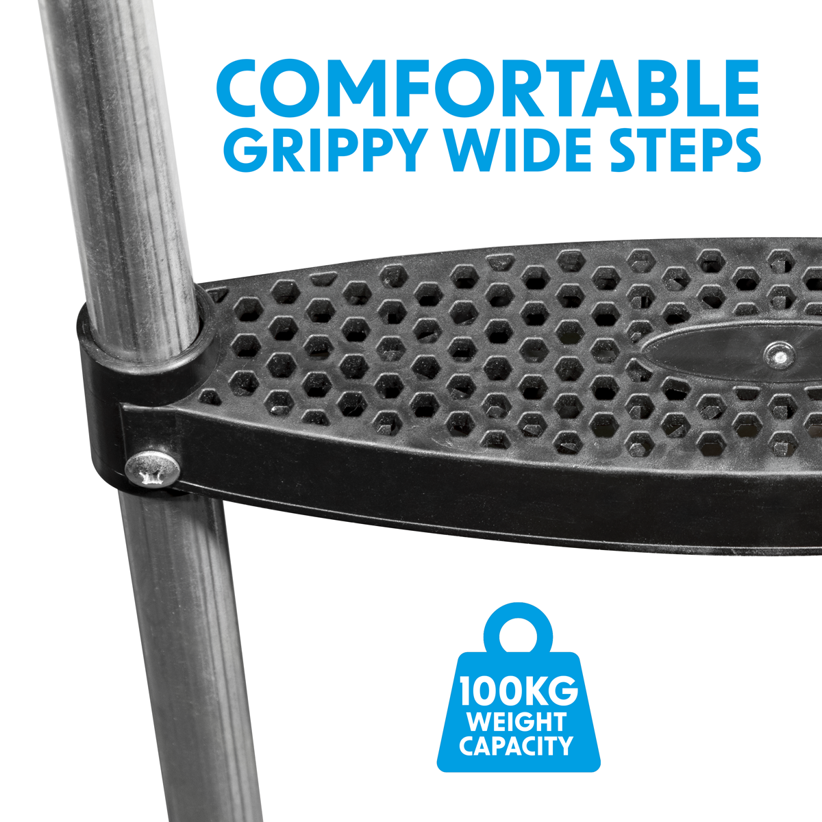 Dellonda Trampoline Ladder 76cm, 2-Step for DL66, DL67 & DL68 (DL71)