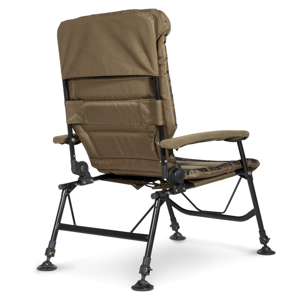 Dellonda Deluxe Portable Reclining Chair with Armrests (DL73)