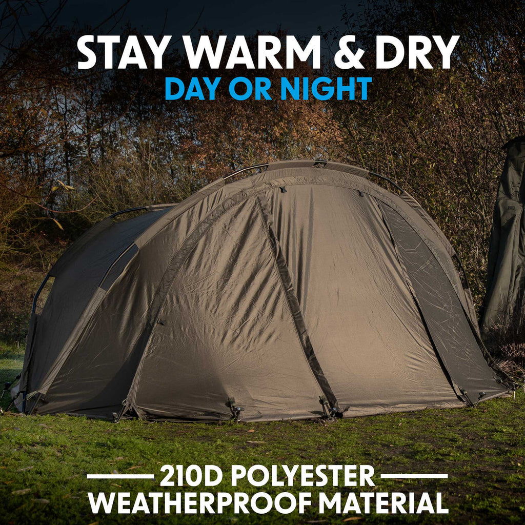 Dellonda Two-Person Bivvy Tent with Reclining Chair & Bedchair (DL143)