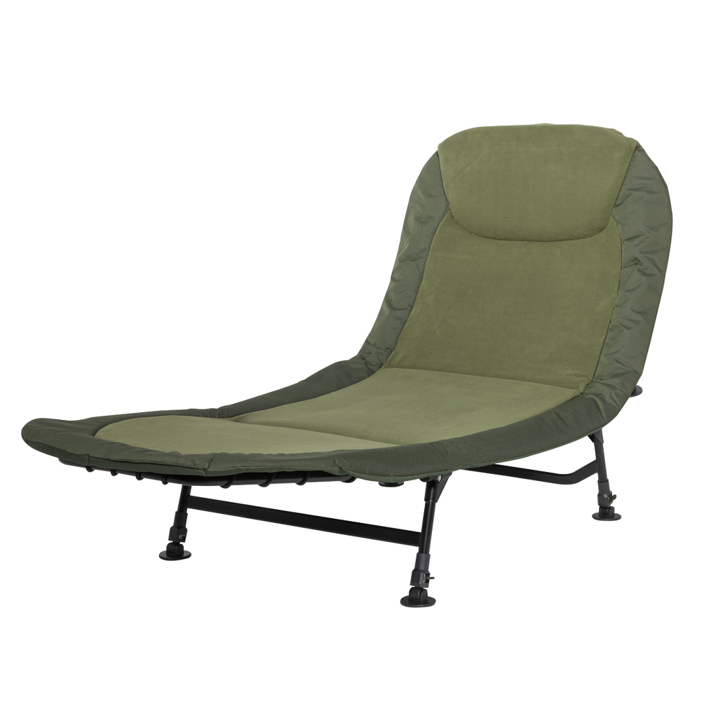 Dellonda Adjustable Bedchair with Fleece Mattress & Pillow (DL77)
