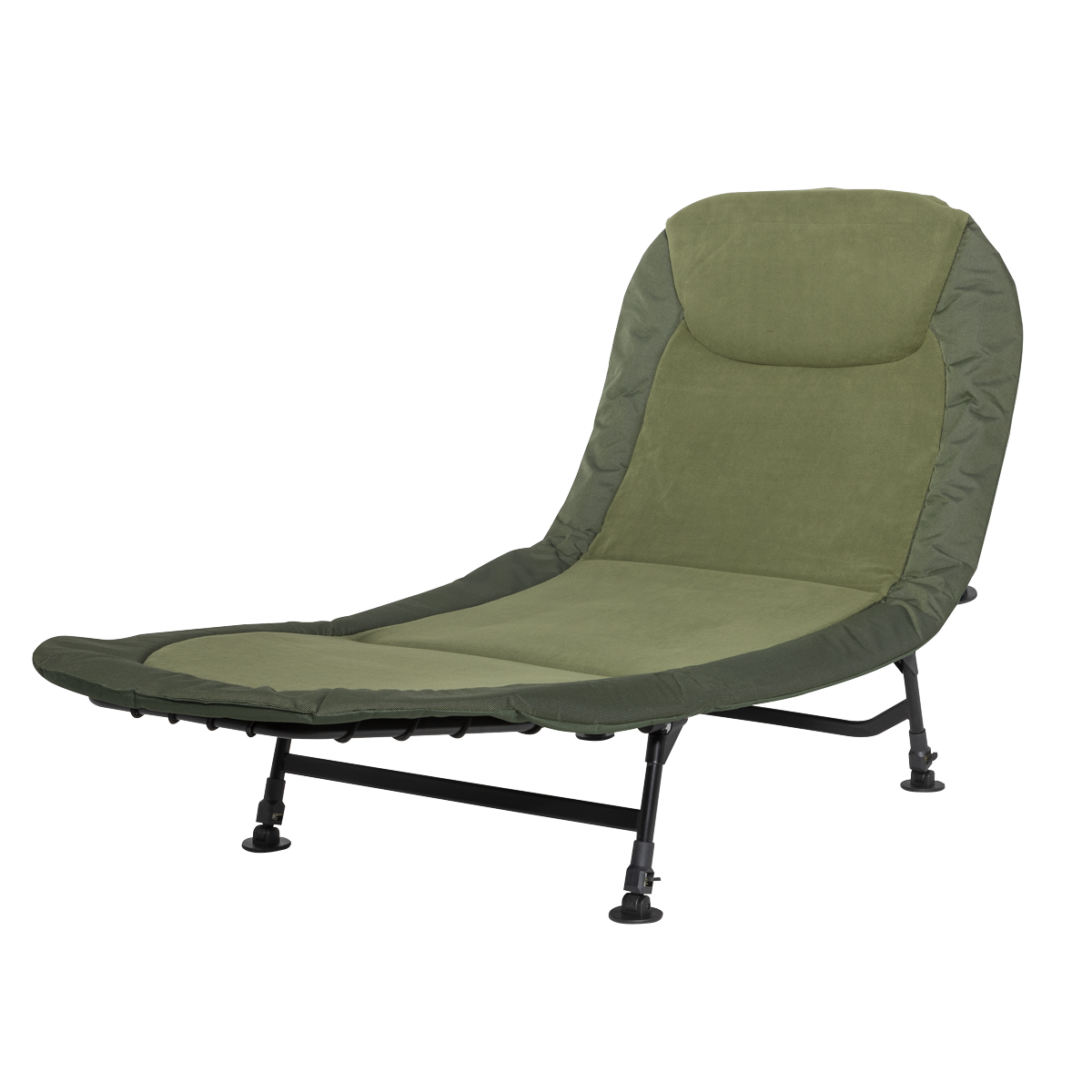 Dellonda Adjustable Bedchair with Fleece Mattress & Pillow (DL77)