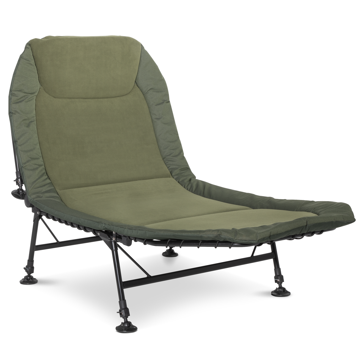 Dellonda Deluxe Wide Adjustable Bedchair with Fleece Mattress & Pillow (DL78) (Factory Refurbished A)