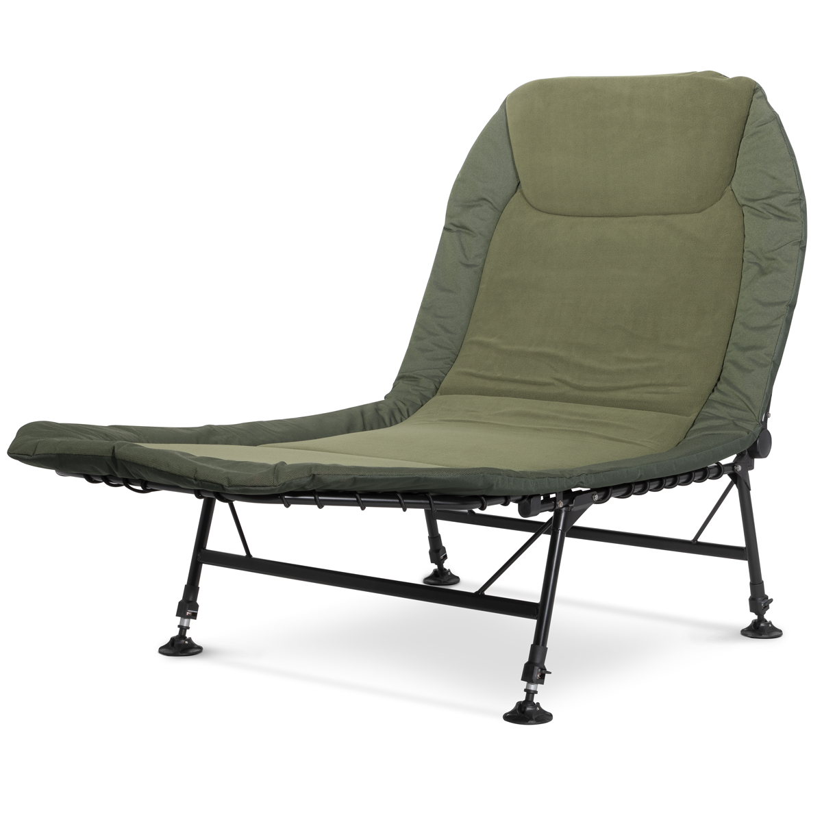 Dellonda Adjustable Bedchair with Fleece Mattress & Pillow