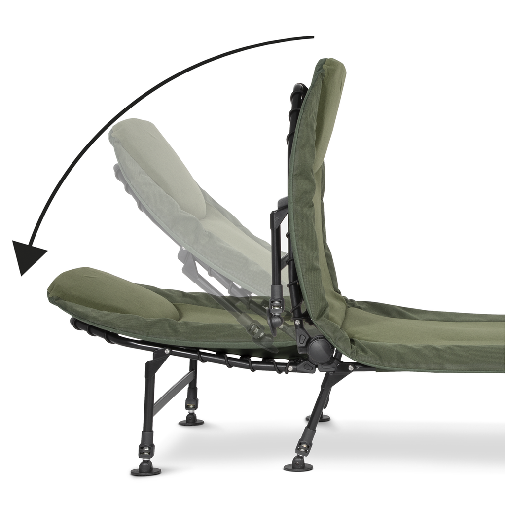 Dellonda Deluxe Wide Adjustable Bedchair with Fleece Mattress & Pillow (DL78) (Factory Refurbished B)