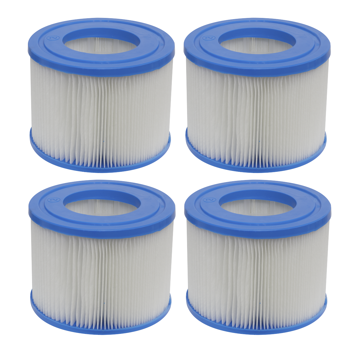 Dellonda Hot Tub/Spa Filter Cartridge, Ø105 x 80mm, Pack of 4 (DL80)