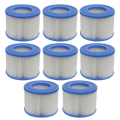 Dellonda Hot Tub/Spa Filter Cartridge, Ø105 x 80mm, Pack of 8 (DL81)