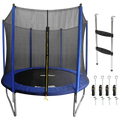 Dellonda Heavy-Duty 8ft Outdoor Trampoline with Anchors & Ladder (DL93)