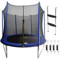 Dellonda Heavy-Duty 10ft Outdoor Trampoline with Anchors & Ladder (DL94)