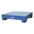 Steel Barrel Bund/Spill Pallet 1200 x 1200 x 275mm