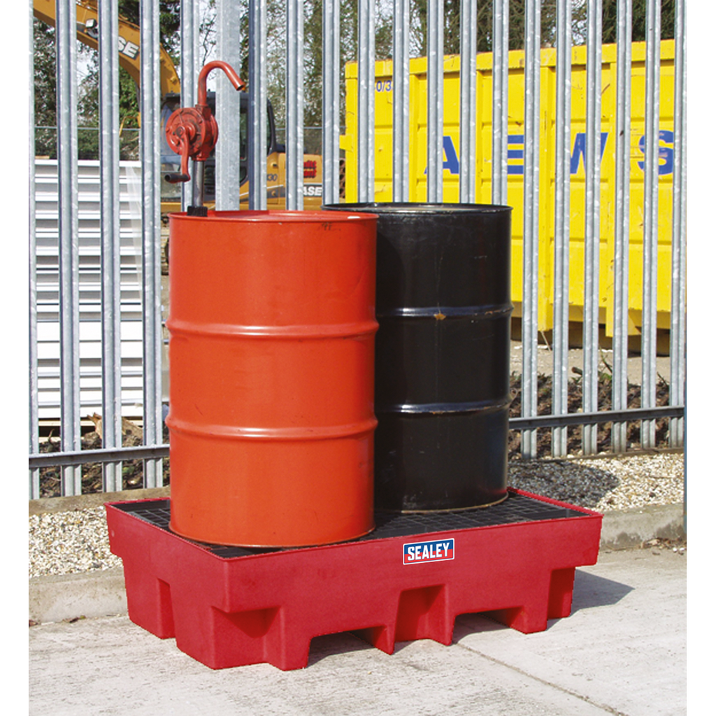 Polyethylene Barrel Bund/Spill Pallet 1220 x 820 x 330mm