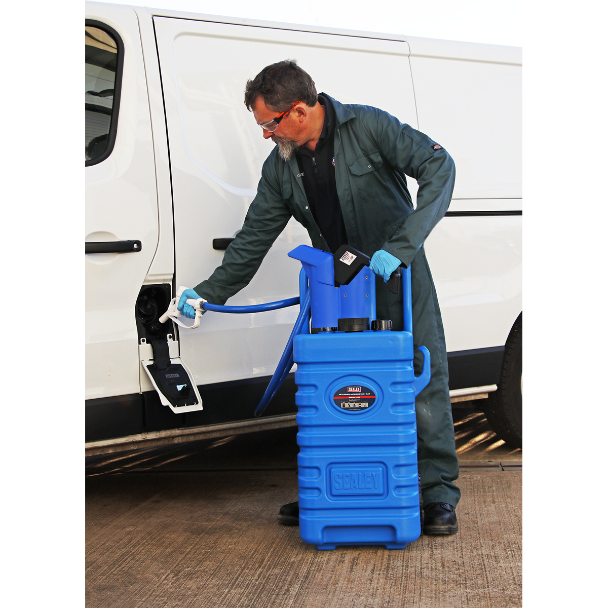 Mobile Dispensing Tank with AdBlue® Pump 55L - Blue