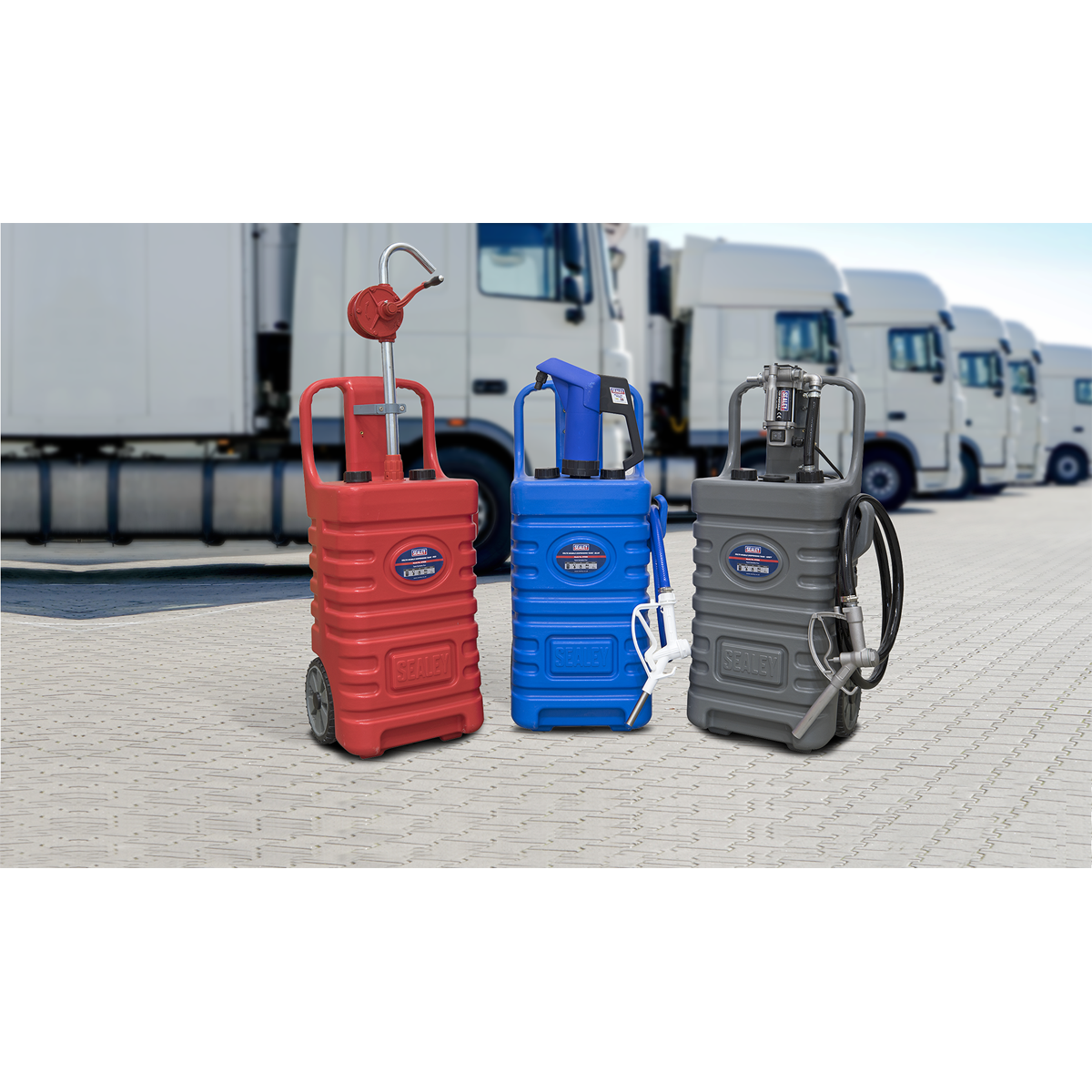 Mobile Dispensing Tank with AdBlue® Pump 55L - Blue