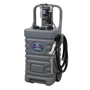 Mobile Dispensing Tank with Diesel Pump 55L - Grey