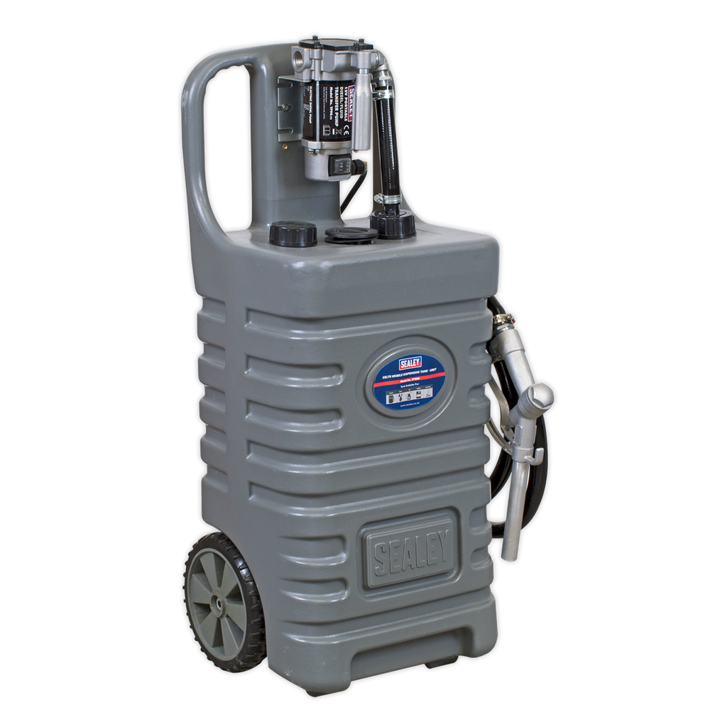 Mobile Dispensing Tank with Diesel Pump 55L - Grey