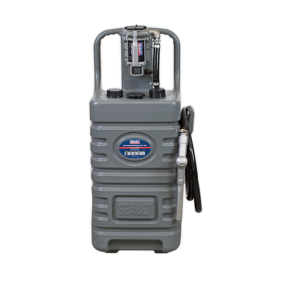 Mobile Dispensing Tank with Diesel Pump 55L - Grey