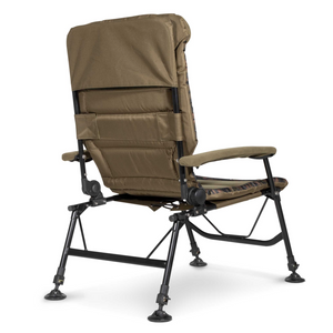 Dellonda DL73 Deluxe Portable Adjustable Reclining Fishing Camping Chair Seat with Padded Armrests