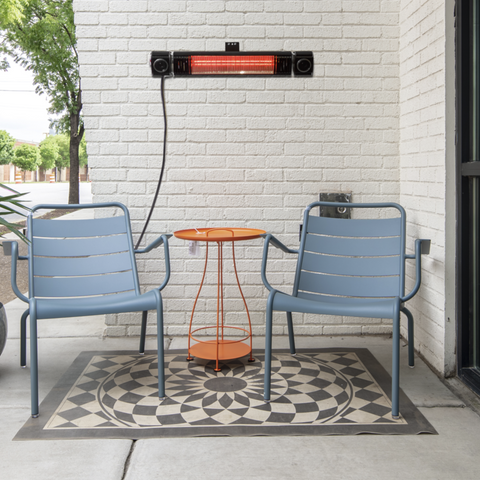 Dellonda Infrared Outdoor Patio Heater with Speakers 2000W - A