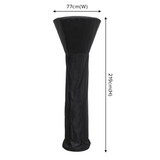 Dellonda Outdoor Patio Heater Waterproof Cover - Black - A