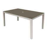 Dellonda Fusion Dining Table with Tempered Glass 152cm - Light Grey - A