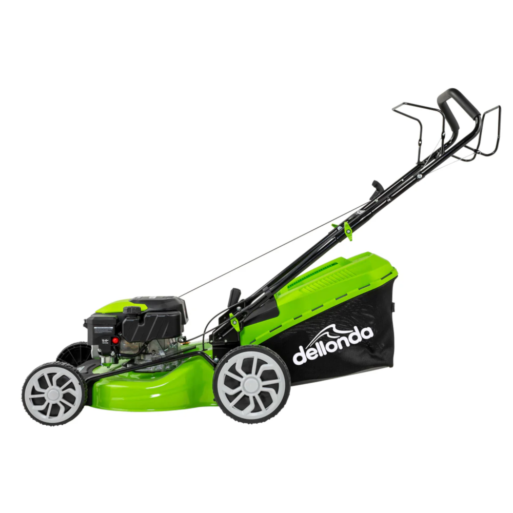 Dellonda DG101 Self Propelled Petrol Lawn Mower Grass Cutter, 460mm Cutting Width, 4 Stroke, 144cc