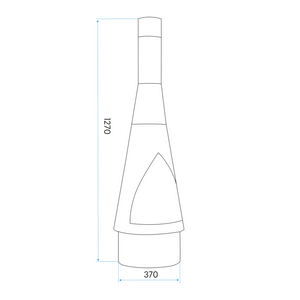 Dellonda DG109 DG110 Conical Chiminea, Outdoor Patio Heater, Wood Burner