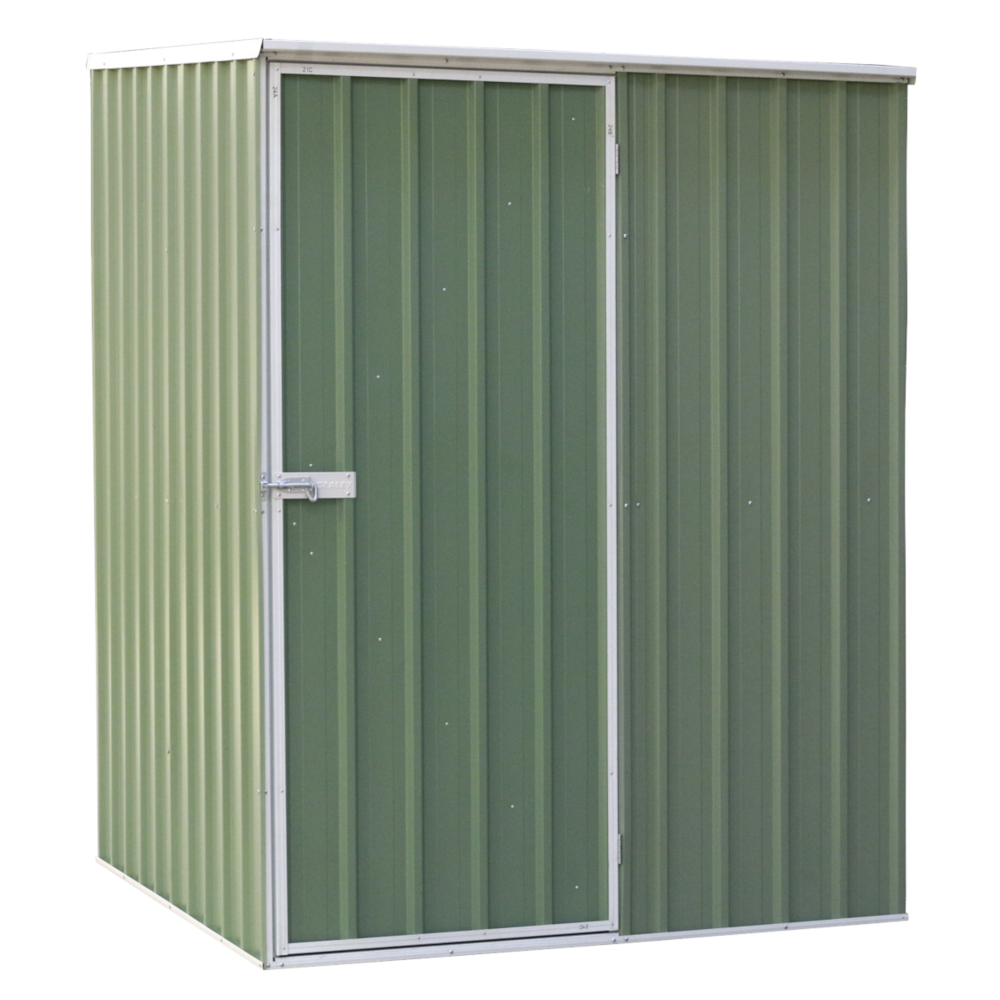 Dellonda DG114 Galvanised Steel Metal Garden Outdoor Storage Shed, 1510 x 1510 x 1900mm, Green
