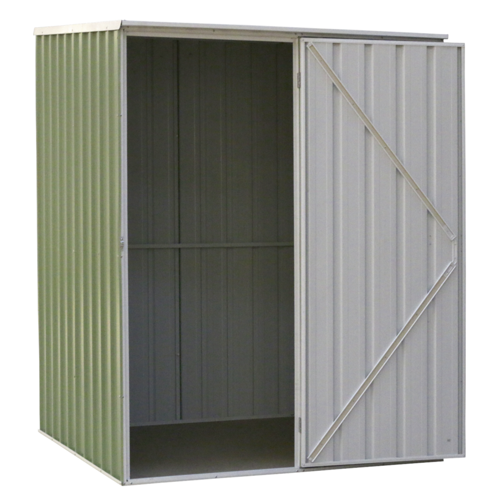 Dellonda DG114 Galvanised Steel Metal Garden Outdoor Storage Shed, 1510 x 1510 x 1900mm, Green