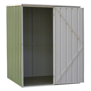Dellonda DG114 Galvanised Steel Metal Garden Outdoor Storage Shed, 1510 x 1510 x 1900mm, Green