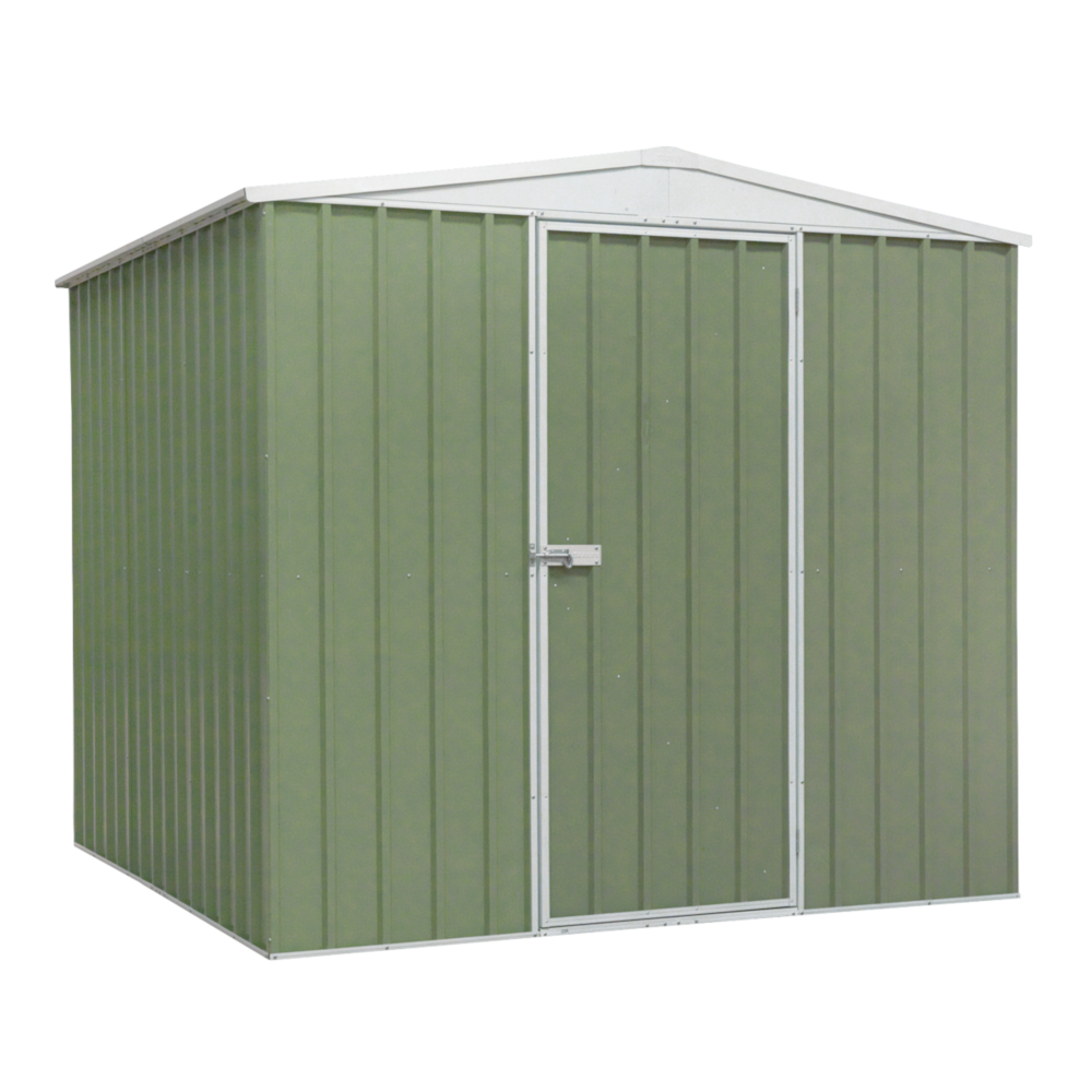 Dellonda DG115 Galvanised Steel Metal Garden Outdoor Storage Shed, 2300 x 2300 x 2200mm, Green