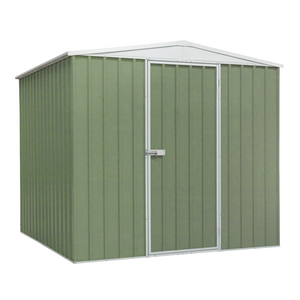 Dellonda DG115 Galvanised Steel Metal Garden Outdoor Storage Shed, 2300 x 2300 x 2200mm, Green