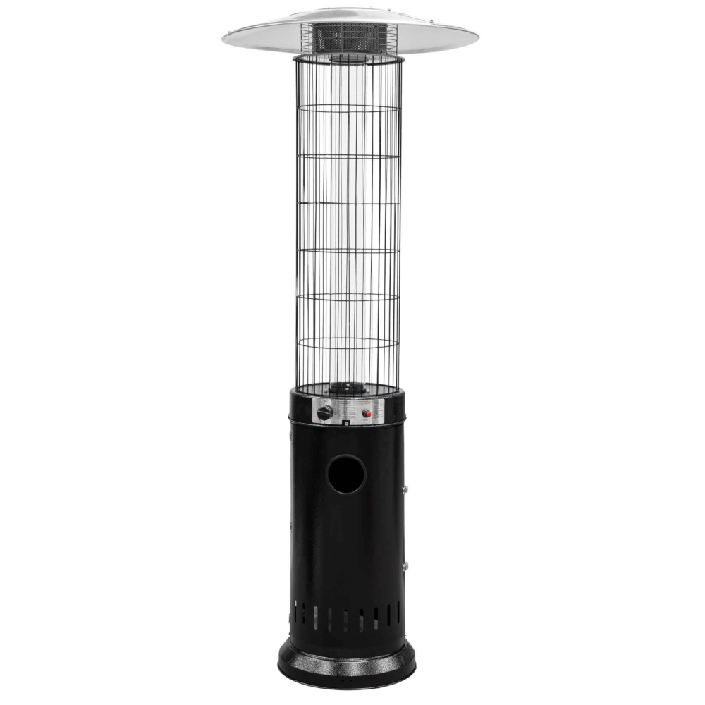 Dellonda DG124 Propane Gas Outdoor Garden Patio Heater Warmer, 13kW (44,350 BTU/hr), Black