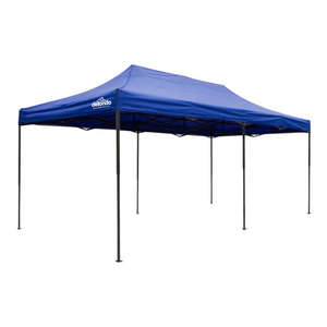 Dellonda DG139 Premium Pop Up Gazebo, Outdoor Garden Water Resistant Cover, 3m x 6m, Blue