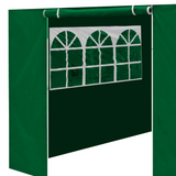 Dellonda Premium 2x2m Gazebo Side Walls/Doors/Windows - Green - B