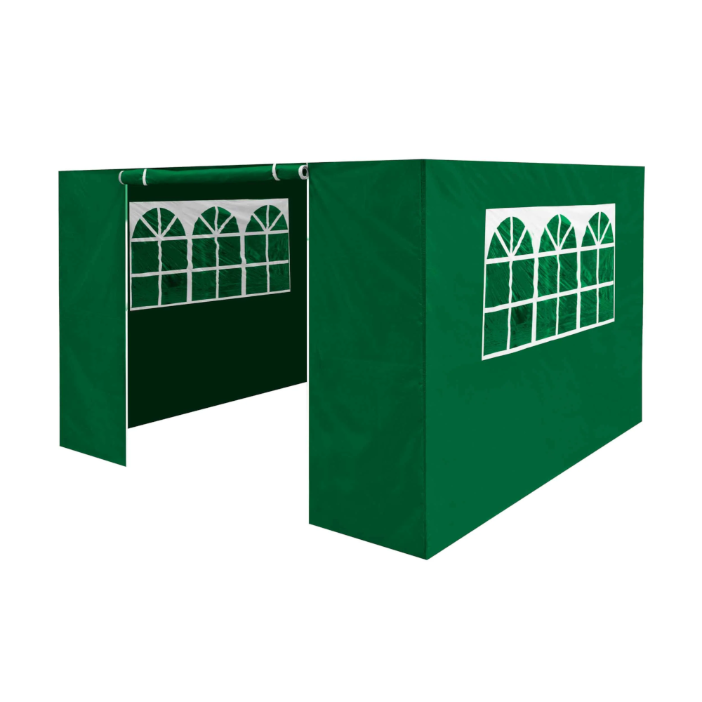 Dellonda DG144 Premium Side Walls, Doors and Window Panel for Pop Up Gazebo, 2m x 2m, Green