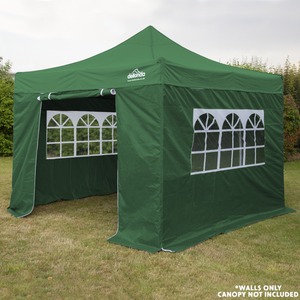 Dellonda DG144 Premium Side Walls, Doors and Window Panel for Pop Up Gazebo, 2m x 2m, Green