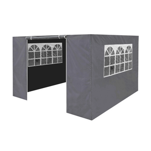 Dellonda DG149 Premium Side Walls, Doors and Window Panel for Pop Up Gazebo, 3m x 3m, Grey
