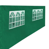 Dellonda Premium 3x6m Gazebo Side Walls/Doors/Windows - Green - A