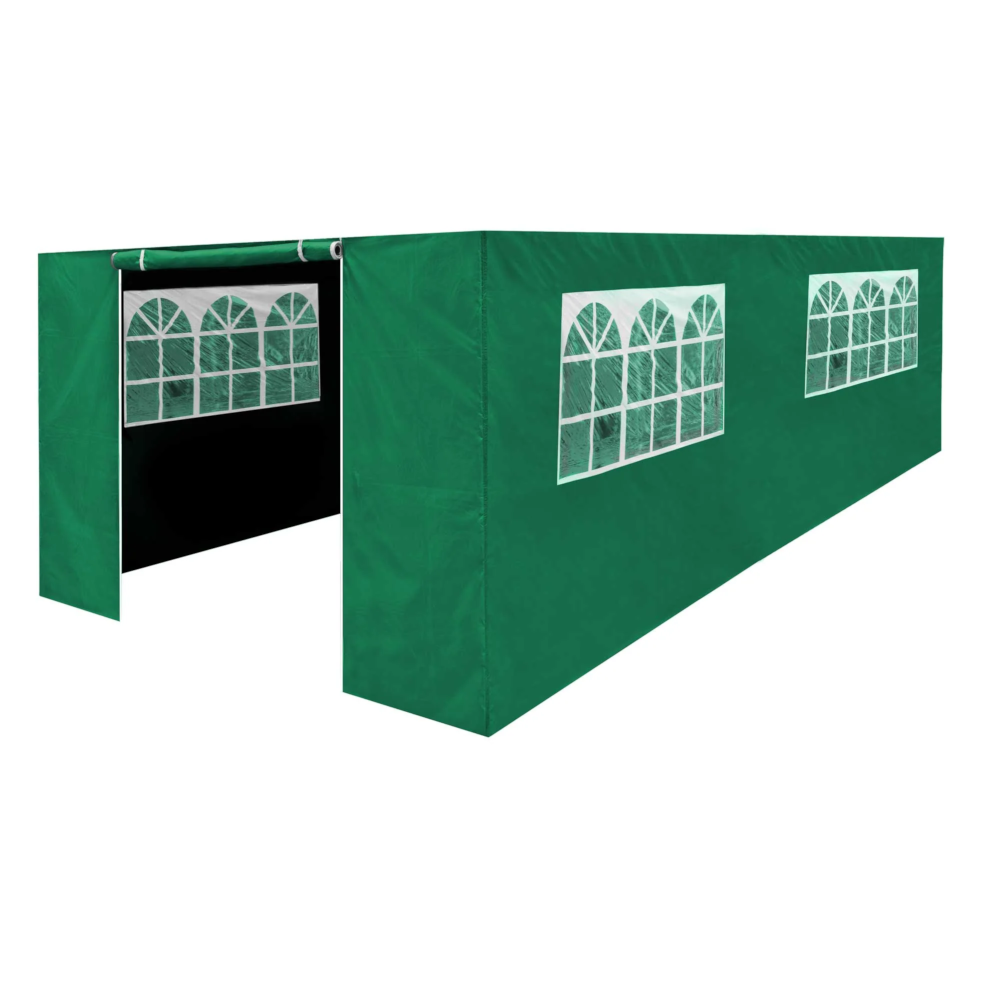 Dellonda DG156 Premium Side Walls, Doors and Window Panel for Pop Up Gazebo, 3m x 6m, Green
