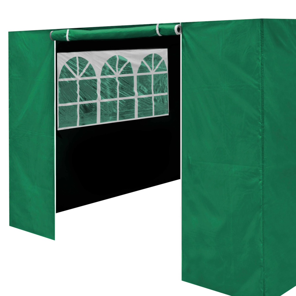 Dellonda DG156 Premium Side Walls, Doors and Window Panel for Pop Up Gazebo, Green