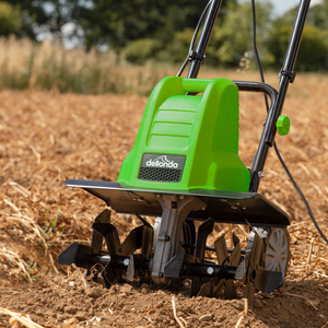 Dellonda DG217 Electric Ground Soil Garden Tiller and Cultivator, 400mm, 1500W