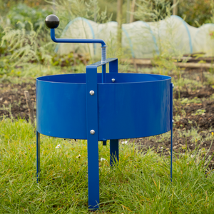 Dellonda DG261 Rotary Garden Soil Compost Earth Sieve Steel Riddle Screener, 400mm Diameter, 7mm Grille