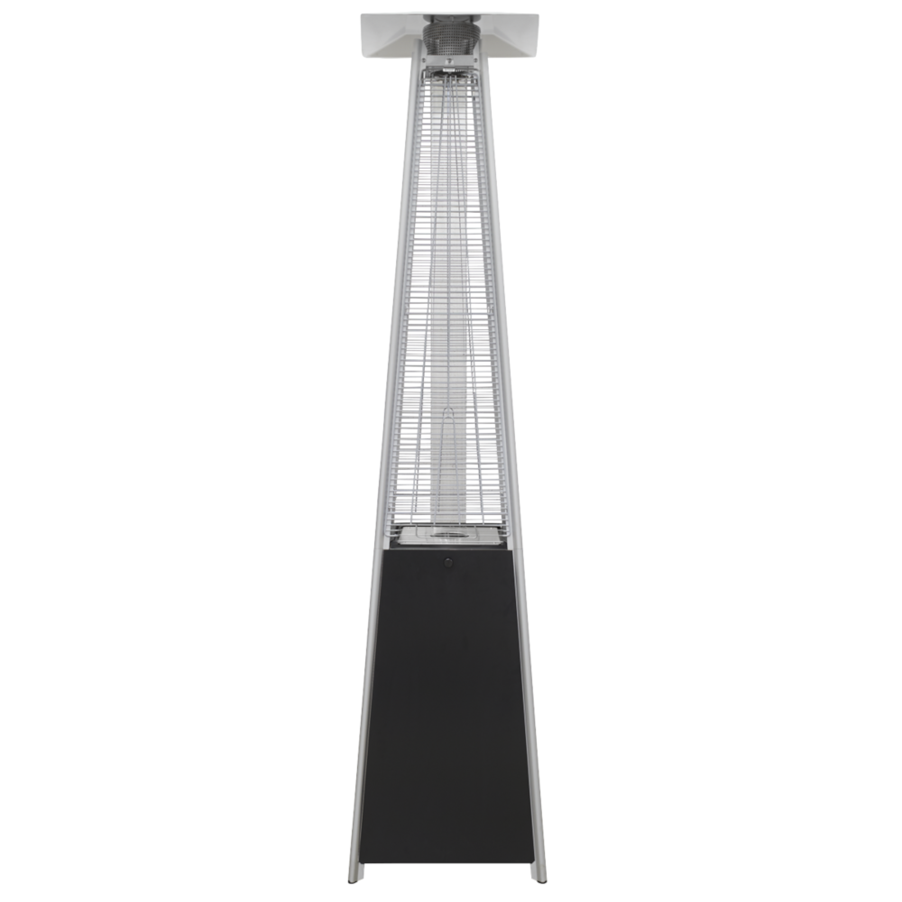 Dellonda DG98 Propane Gas Outdoor Garden Pyramid Patio Heater Warmer, 13kW (44,350 BTU/hr), Black