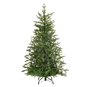 Dellonda DH44 Artificial Hinged Bushy Christmas Tree, 5ft/150cm, with 772 PE/PVC Mix Tips