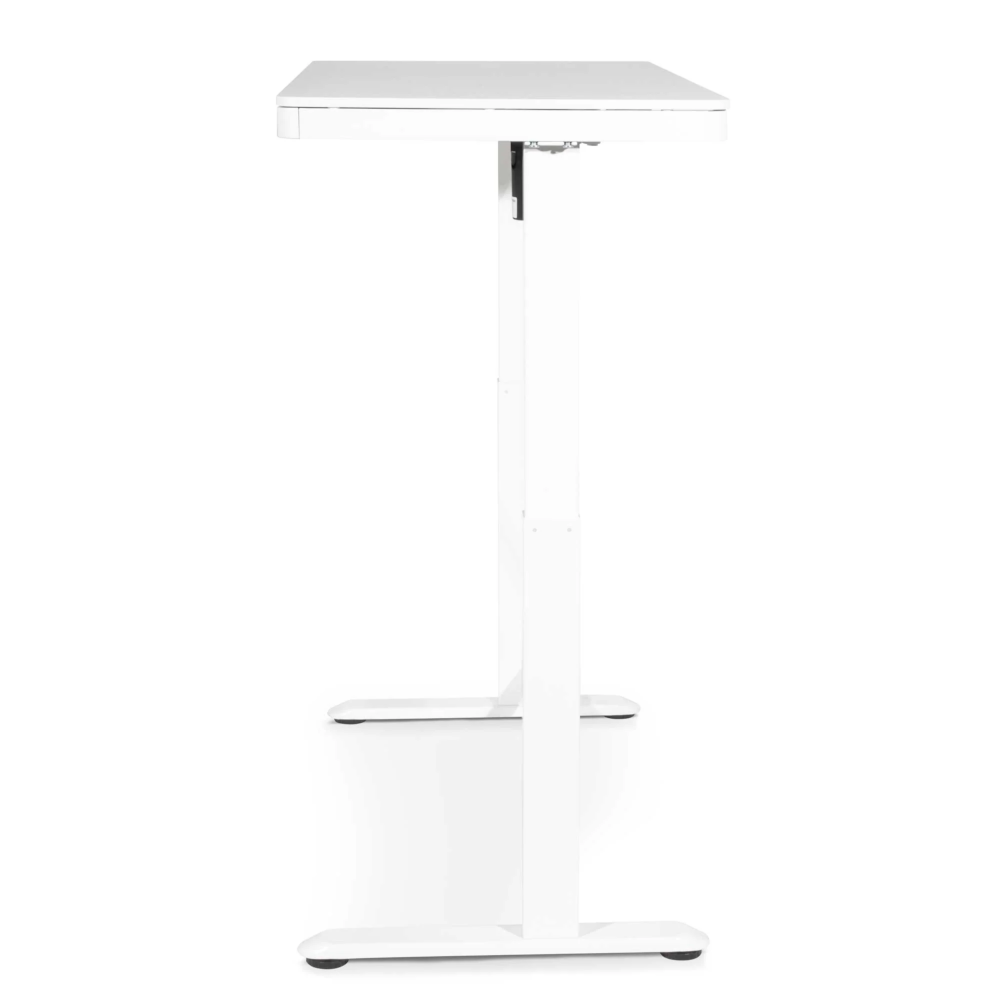 Dellonda DH54 Single Motor Height Adjustable Electric Sit and Stand Computer Desk with Digital Controls, USB Ports and Drawer, 120 x 60cm, 50kg Capacity, White