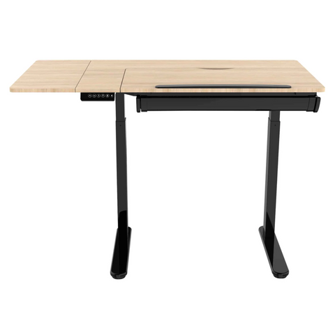 Dellonda Adjustable Sit & Stand Drawing Desk with Drawer 120cm - A