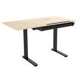 Dellonda Adjustable Sit & Stand Drawing Desk with Drawer 120cm - B