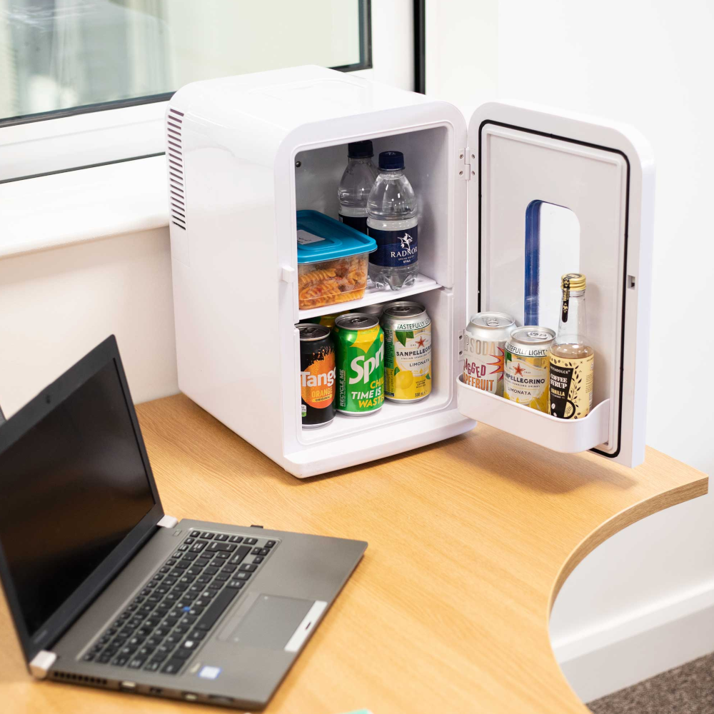 Baridi DH94 Portable Food, Drinks Mini Cooler Fridge and Warmer, 15 Litre Capacity, White