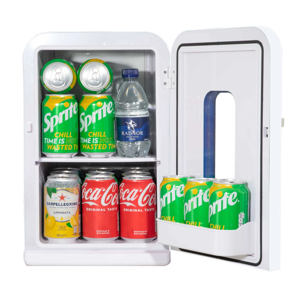 Baridi DH94 Portable Food, Drinks Mini Cooler Fridge and Warmer, 15 Litre Capacity, White