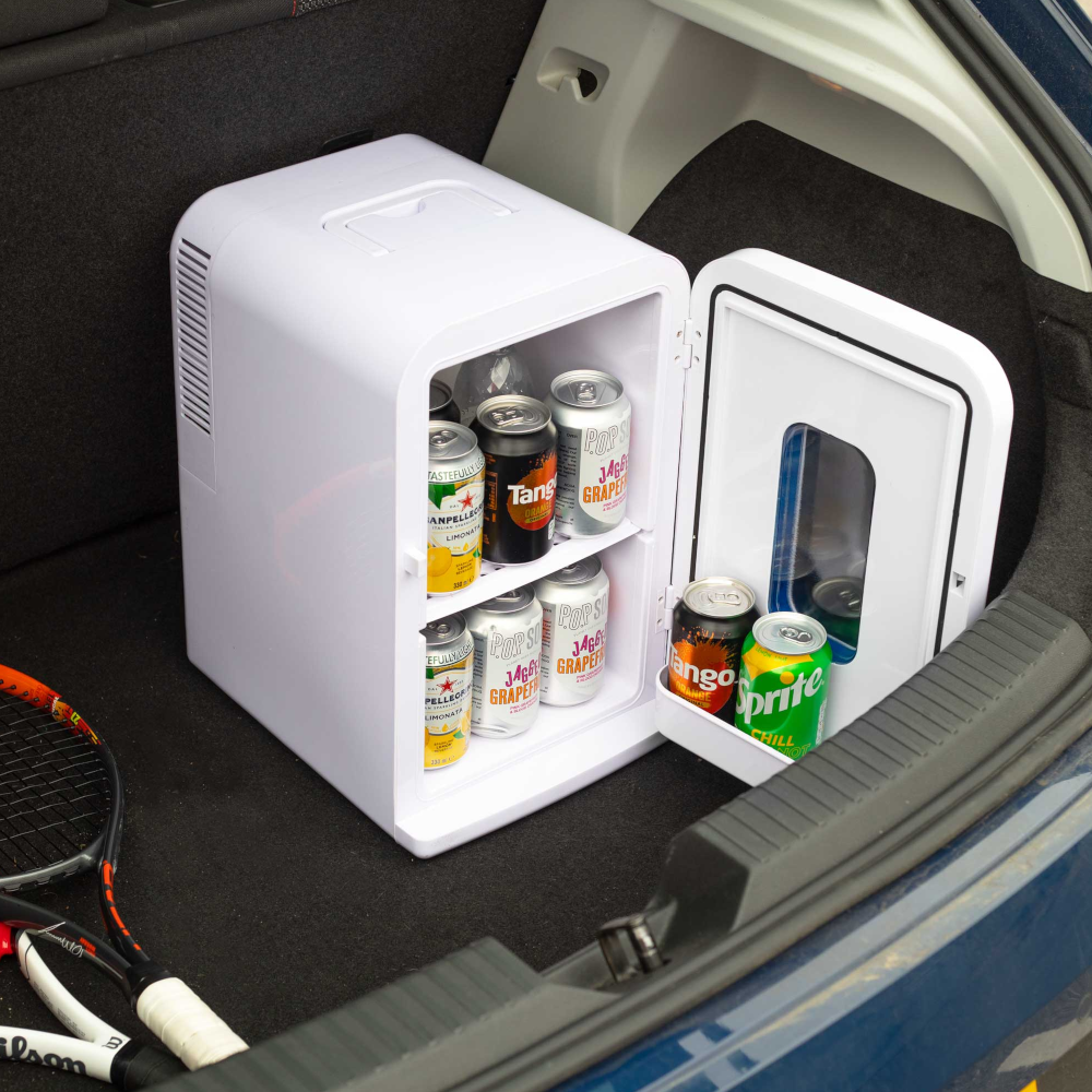 Baridi DH94 Portable Food, Drinks Mini Cooler Fridge and Warmer, 15 Litre Capacity, White